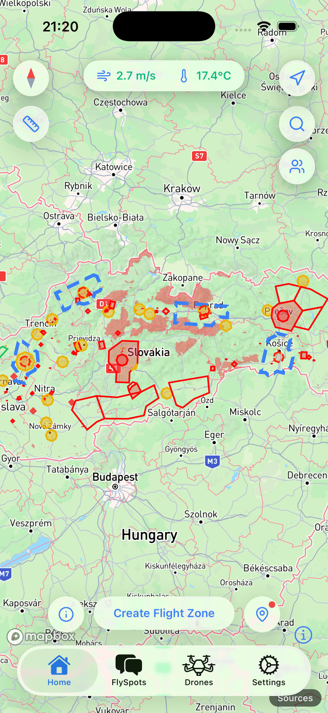 MilujemeDrony mobilná aplikácia