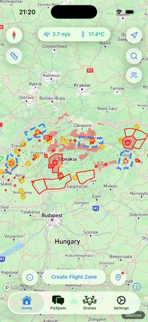MilujemeDrony mobilná aplikácia